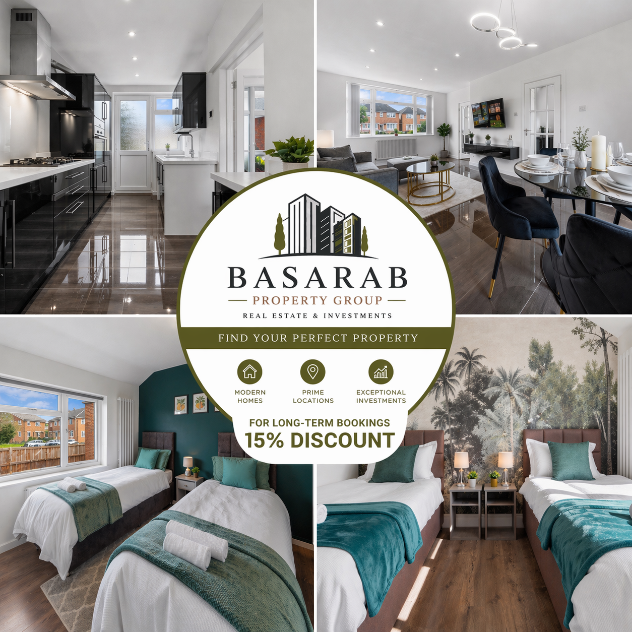 Basarab serviced accommodation showcase in Slough, Berkshire